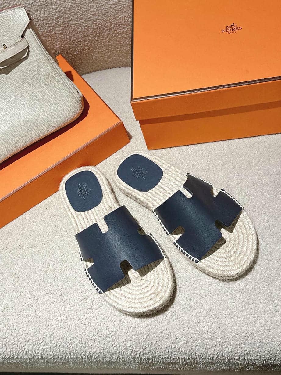 Hermes Man Straw Sandal-9